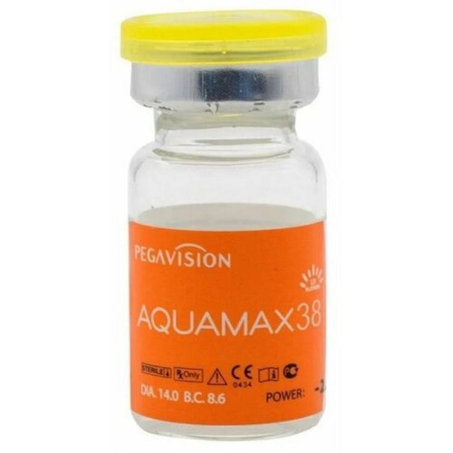 ���������� ���������� ����� Pegavision Aquamax 38, 1 ��., R 8,6, D -0,5, 1 ��.