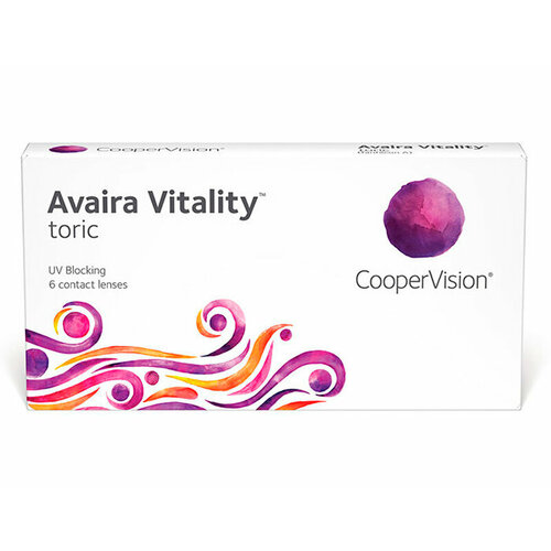 ���������� ���������� ����� CooperVision Avaira Vitality toric., 6 ��., R 8,5, D +3,25,�CYL:�-2,25,�A�:�180, 1 ��.