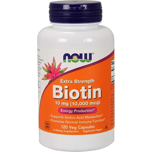 ���������� NOW Biotin 10 mg (10.000 mcg) 120 �������������� ������