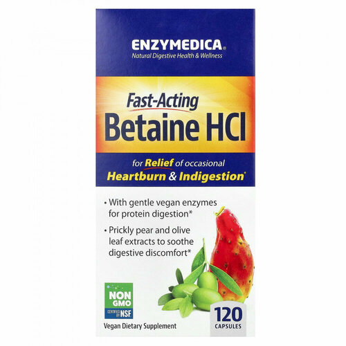 ���������� Enzymedica Betaine HCL 120 caps / ����������� ������ ����������� 120 ����