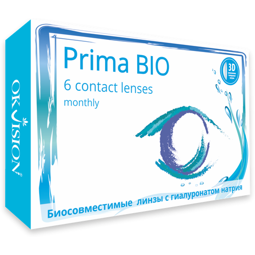 ���������� ���������� ����� �� ����� OKVision PRIMA BIO, 6 ��., R 8,8, D +4,5