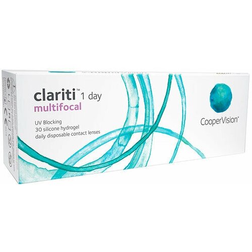 ���������� ����������� ���������� ����� CooperVision Clariti 1 day Multifocal, 30 ��., R 8,6, D -2,5, ADD: ������, 1 ��.