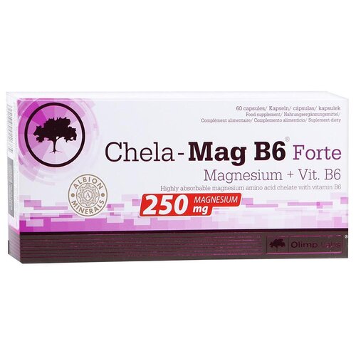 ���������� Olimp Labs Chela-Mag B6 Forte ����., 250 ��, 100 �, 60 ��.