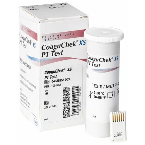 ���������� ����-������� CoaguChek XS PT test PST 24 �����