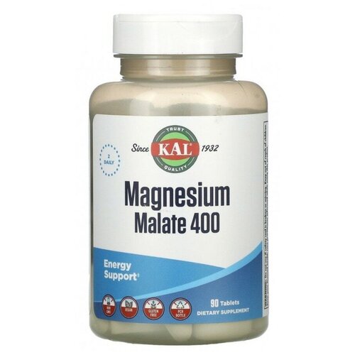 ���������� �������� KAL Magnesium Malate, 212 �, 200 ��, 400 ��, 90 ��.