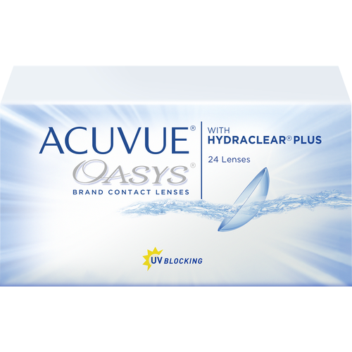 ���������� ���������� ����� ACUVUE OASYS with HYDRACLEAR PLUS, 24 ��., R 8,8, D +7, 1 ��.