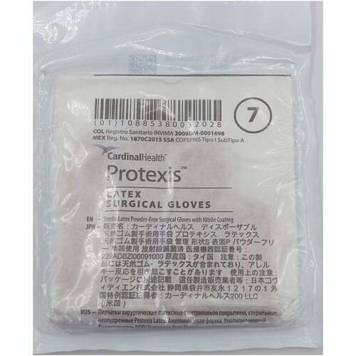 ���������� �������� Protexis� Latex Surgical Gloves ������������� ������/������ ����������, ������ 7.0, 2 ��. (1 ����)