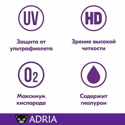 ���������� ���������� ����� �� ����� ADRIA O2O2 MULTIFOCAL, 2 ��., R 8,6, D +3,75, ADD: �������