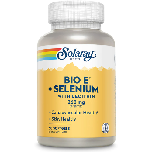 ���������� Solaray Bio E + Selenium with Lecithin 268 mg (400 IU) (������� E 268 �� (400 ��) 60 ������ ������ (Solaray)