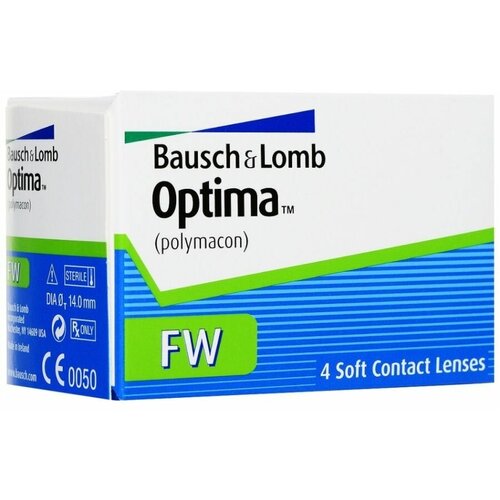 ���������� ���������� ����� BAUSCH+LOMB Optima FW, 4 ��., R 8,7, D -6,5, 1 ��.