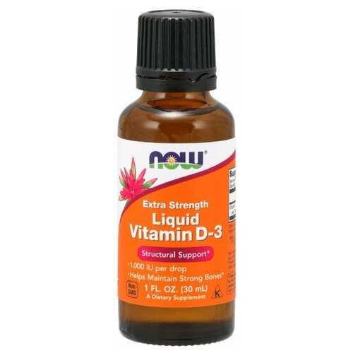 ���������� NOW Liquid Vitamin D3 extra strength 30 ml / ��� ������ ������� �3 ������� ���� 30 ��