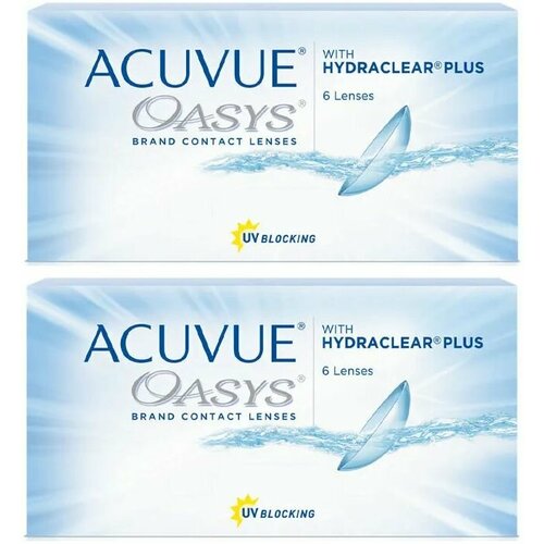 ���������� ���������� ����� ACUVUE OASYS with Hydraclear Plus, 6 ��., R 8,8, D +7,5, 2 ��.