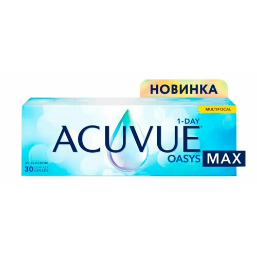 ���������� ����������� ���������� ����� ACUVUE Oasys Max 1-day Multifocal, 30 ��., R 8,4, D -2,5, ADD: �������, 1 ��.