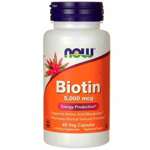 ���������� NOW �������� ������ B NOW Biotin 5000 ��� 60 ����.