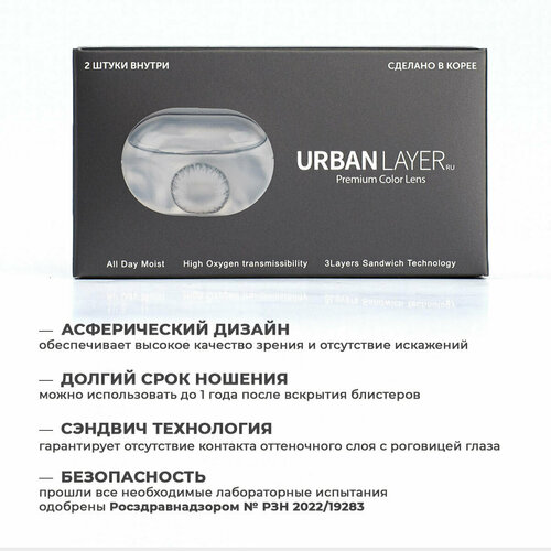 ���������� ���������� ����� URBAN LAYER ru Sofia, 2 ��., R 8,6, D -2,25, 1 ��.