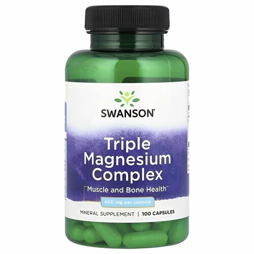 ���������� Swanson Triple Magnesium Complex 400 mg 100 ����, 400 ��, 100 ��, 120 �, 100 ��., 1 ��.