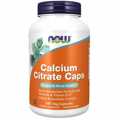 ���������� NOW Calcium citrate, ������ �������, 240 ������