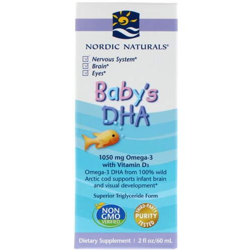 ���������� ����� Nordic Naturals Baby's DHA, 130 �, 60 ��