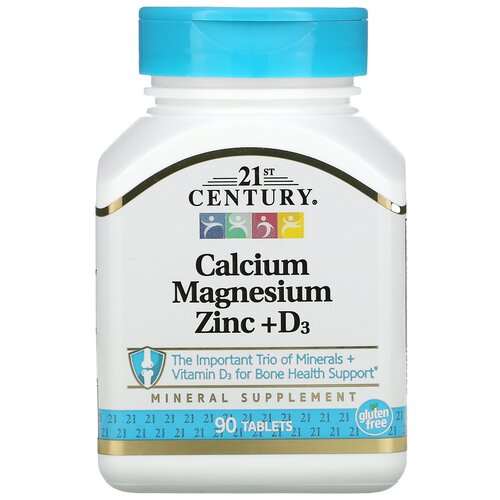 ���������� Calcium Magnesium Zinc + D3 ���., 160 ��, 100 �, 90 ��., 1 ��.