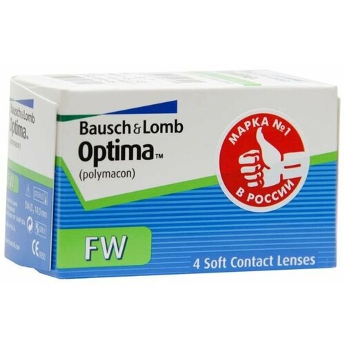 ���������� ���������� ����� BAUSCH+LOMB Optima FW, 4 ��., R 8,7, D -8,5, 1 ��.