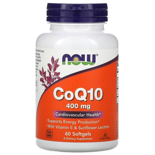 ���������� NOW CoQ10 400 �� � ��������� � � ��������� ������������� 400 �� 60 ��. 190 �