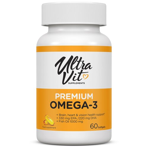 ���������� UltraVit Premium Omega-3 ����., 200 �, 60 ��., 1 ��.
