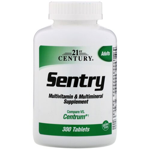 ���������� Sentry Multivitamin & Multimineral Supplement, 100 �, 300 ��., 1 ��.