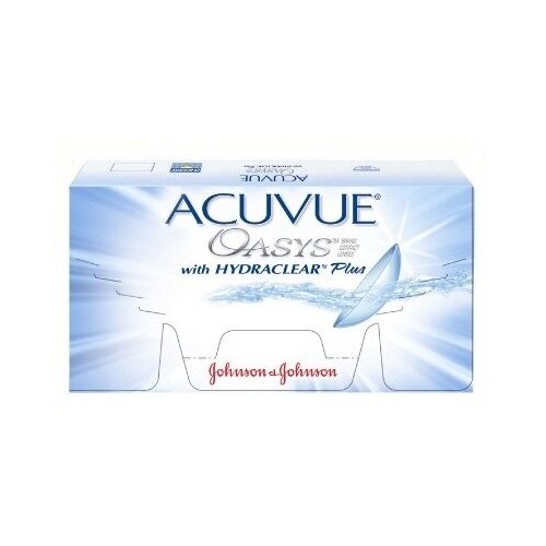 ���������� ���������� ����� ACUVUE OASYS with HYDRACLEAR PLUS, 24 ��., R 8,8, D +6,5, 1 ��.
