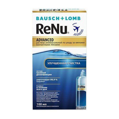 ���������� ������� BAUSCH+LOMB Renu Advanced, � �����������, 100 ��, 1 ��.