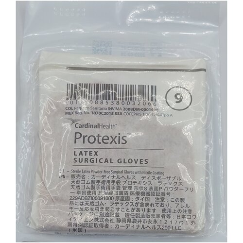���������� �������� Protexis� Latex Surgical Gloves ������������� ������/������ ����������, ������ 9.0, 40 ��. (20 ���)