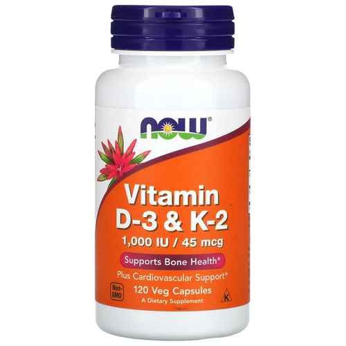 ���������� ������� NOW Vitamin D-3 & K-2, 90 �, 150 ��, 120 ��.