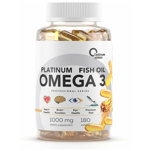 ���������� Optimum System Omega 3 Platinum Fish Oil 180 ���� (Optimum System)