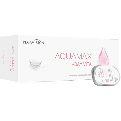 ���������� ����������� ���������� ����� Pegavision Aquamax 1 Day Vita, 30 ��., R 8,6, D -1, 1 ��.