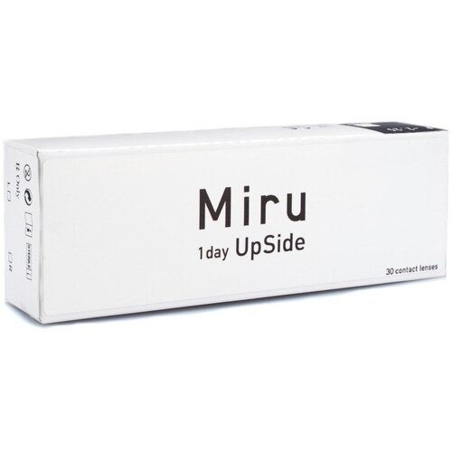 ���������� ����������� ���������� ����� Menicon Miru 1day Upside, 30 ��., R 8,4, D -4,75, 1 ��.