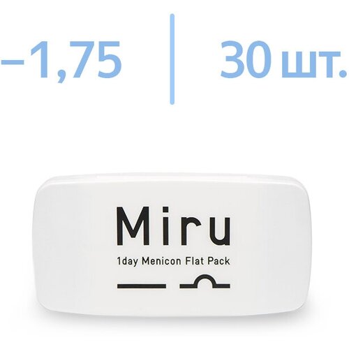 ���������� ����������� ���������� ����� Menicon 1 Day Menicon Flat Pack, 30 ��., R 8,6, D -1,75