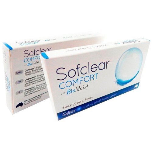 ���������� ���������� ����� �� ����� Gelflex Sofclear Comfort with BioMoist, 3 ��., R 8,6, D +3