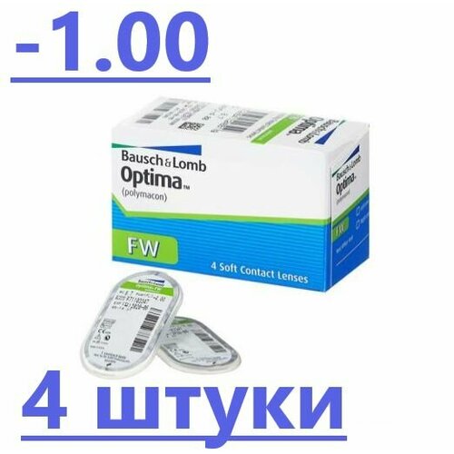 ���������� ���������� ����� Bausch & Lomb Optima FW/ B C 8.7/ 4 �����/-1.00