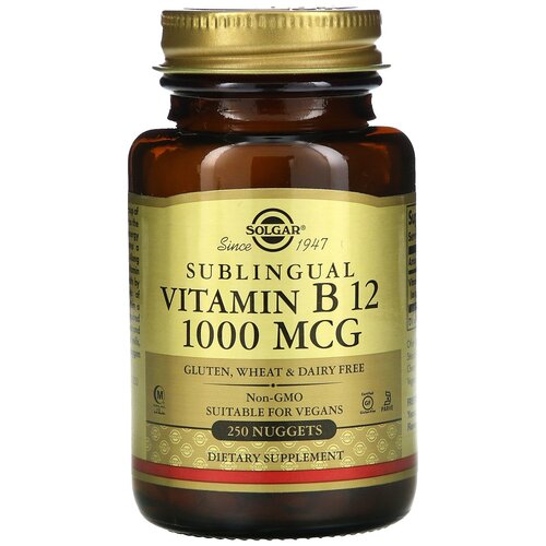 ���������� SOLGAR Sublingual Vitamin B12 1000 ��� 1000 ��� 250 ��. 140 �