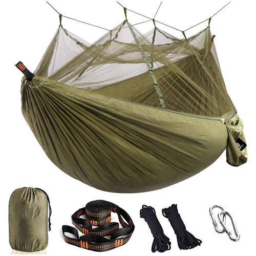 ���������� ����� � ��������� ������ Skully Hammok with mosquito 300x200 (armygreen)