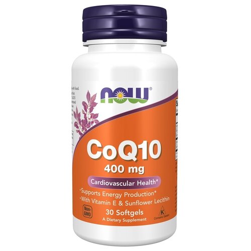 ���������� NOW CoQ10 400 �� � ��������� � � ��������� ������������� 400 �� 30 ��. 80 � ��� �����
