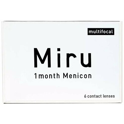 ���������� ���������� ����� �� ����� Menicon Miru 1month Multifocal, 6 ��., R 8,6, D +0,5, ADD: �������