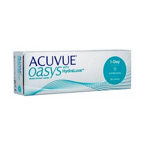���������� ����������� ���������� ����� ACUVUE OASYS 1-Day with HydraLuxe, 30 ��., R 8,5, D +7, 1 ��.