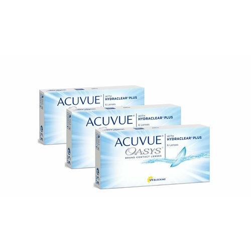 ���������� ���������� ����� ACUVUE OASYS with Hydraclear Plus, 6 ��., R 8,4, D -11,5, 3 ��.