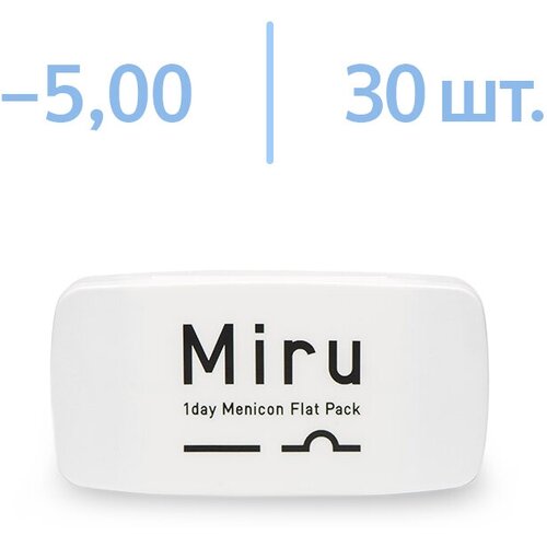 ���������� ����������� ���������� ����� Menicon 1 Day Menicon Flat Pack, 30 ��., R 8,6, D -5