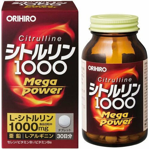 ���������� Orihiro Citrulline Mega Power 1000 (240 �������� �� 30 ����)