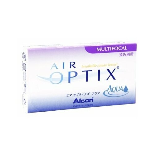 ���������� ���������� ����� �� ����� Alcon Air optix Aqua Multifocal, 3 ��., R 8,6, D 0, ADD: �������, 1 ��.