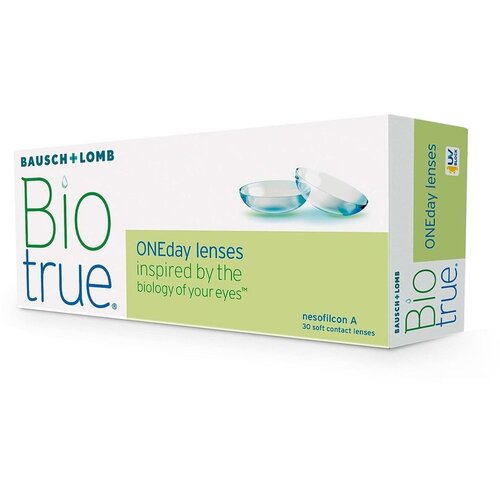 ���������� ����������� ���������� ����� BAUSCH+LOMB Biotrue ONEday., 30 ��., R 8,6, D -3, 1 ��.