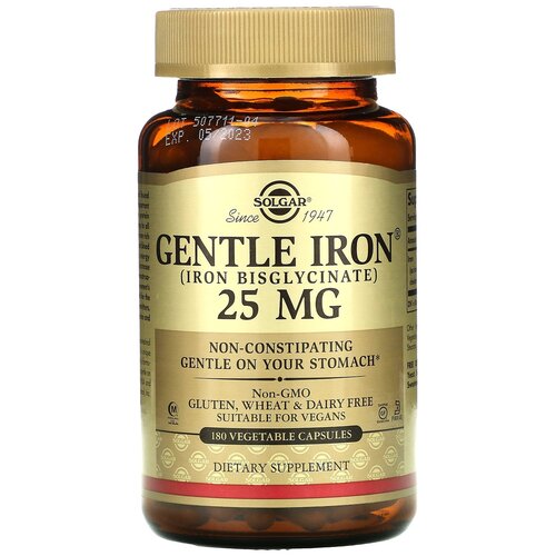 ���������� Gentle Iron (Iron Bisglycinate) ����., 25 ��, 180 ��.