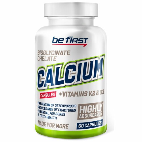 ���������� Be First Calcium Chelate + D3 + K2 MK-7, 60 ������