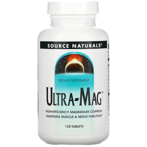 ���������� �������� Source Naturals Source Naturals Ultra-Mag (��������� �������� � ��������� B6) 120 ����. (��� 100%), 250 ��, 120 ��.